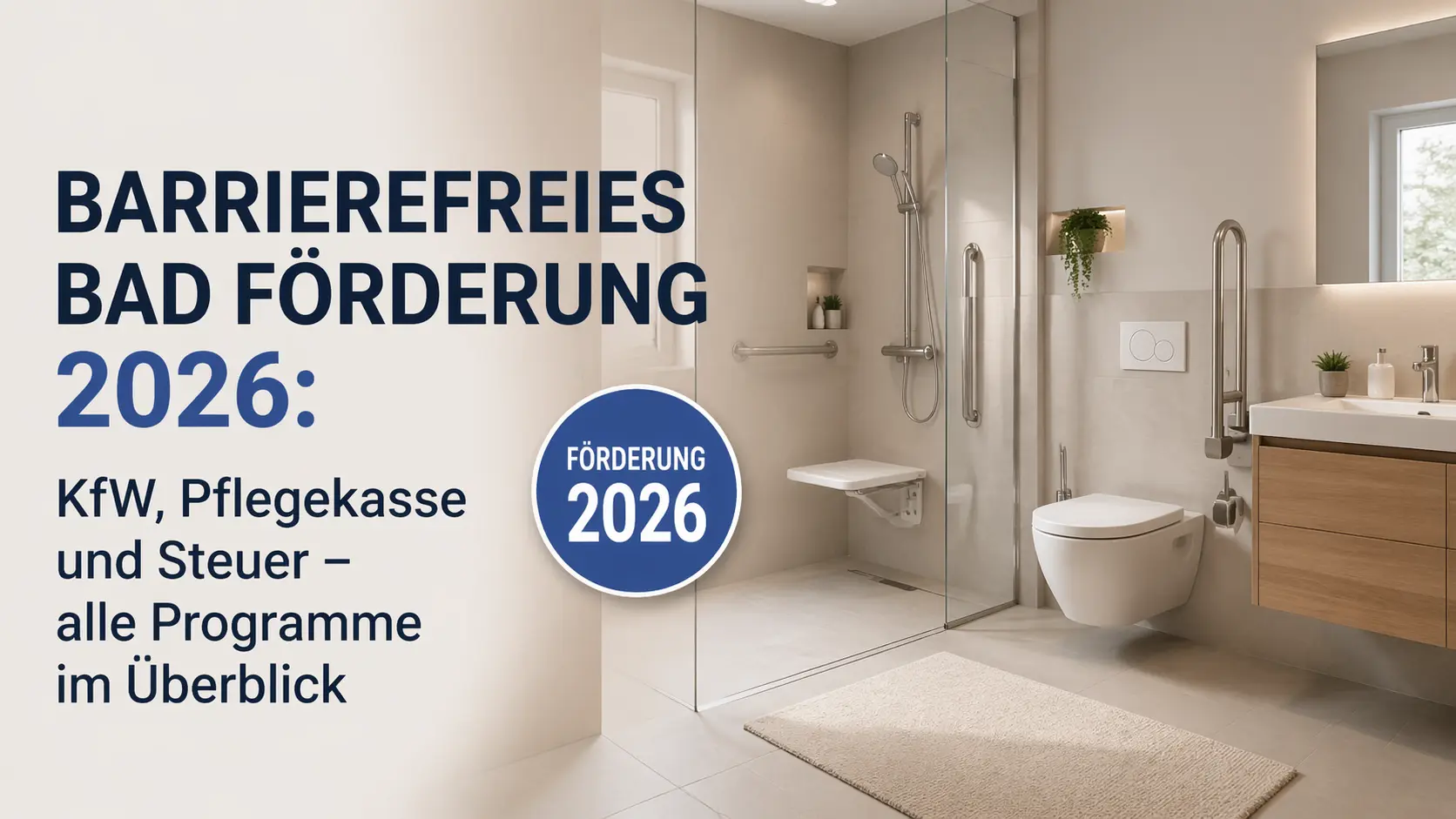 Barrierefreies Bad foerderung – JoMa Bau Meisterbetrieb